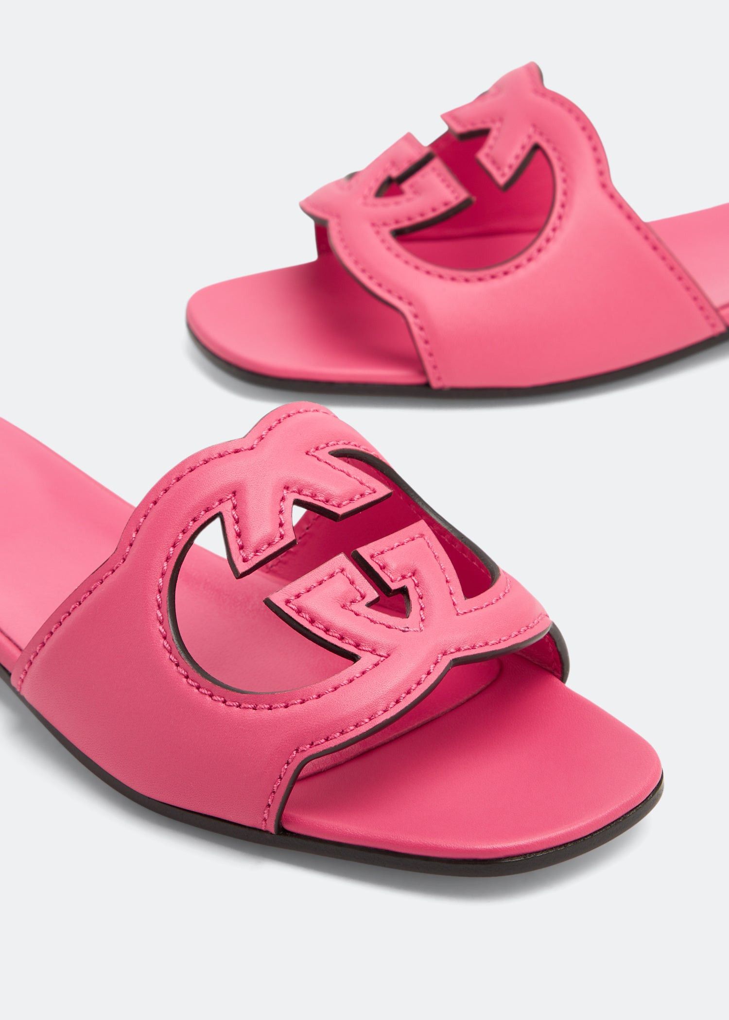 Gucci Gucci Interlocking G Slide Sandals SIZE 36.5 Size ONE SIZE - 3 Thumbnail