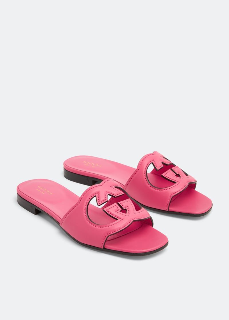 Gucci Gucci Interlocking G Slide Sandals SIZE 39.5 Size ONE SIZE - 2 Thumbnail