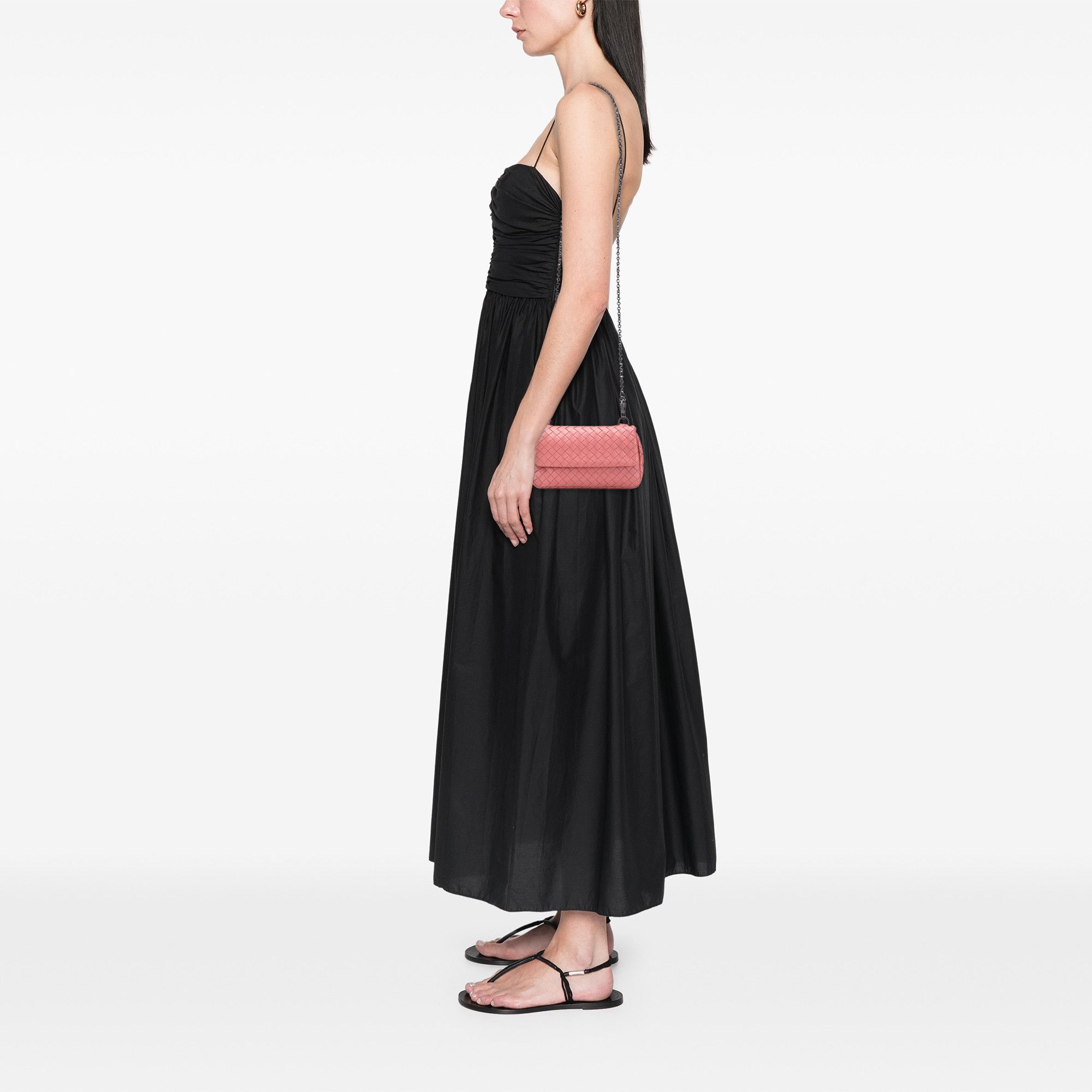 Bottega Veneta Mini Nappa Intrecciato Expandable Chain Crossbody