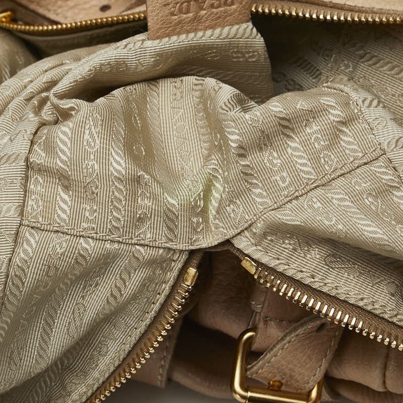 Prada Prada Prada Logo Leather 2way Bag Leather Shoulder Bag DUTY FREE for USA Size ONE SIZE - 9 Thumbnail