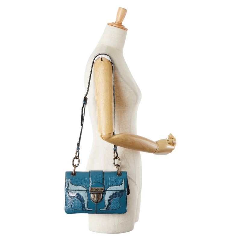 Bottega Veneta Bottega Veneta Bottega Veneta Intrecciato 50th Anniversary Limited Leather Lizard Ostrich Shoulder Bag Leather Shoulder Bag DUTY FREE for USA Size ONE SIZE - 19 Thumbnail
