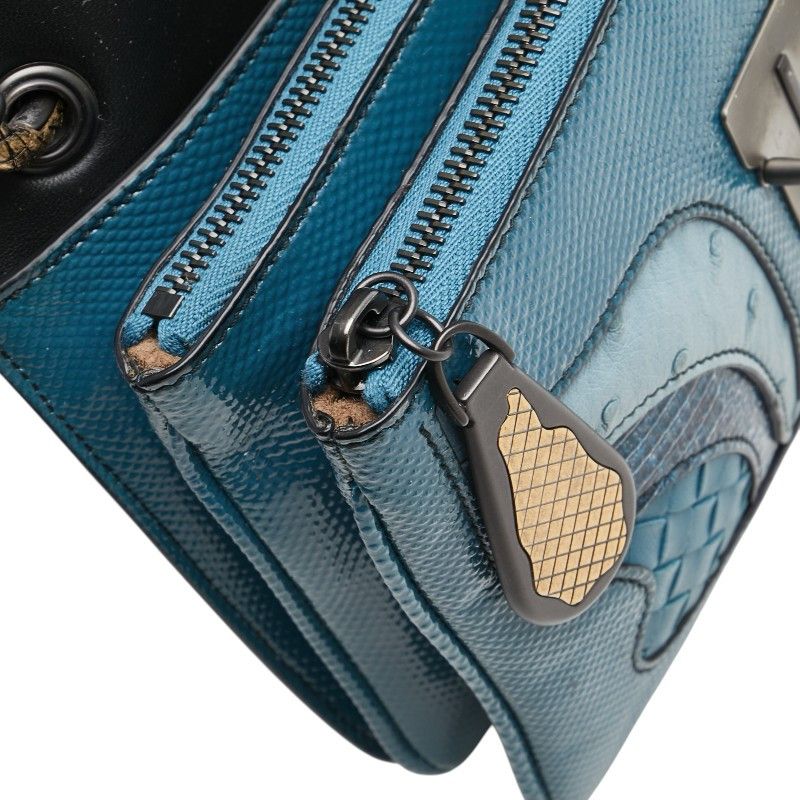 Bottega Veneta Bottega Veneta Bottega Veneta Intrecciato 50th Anniversary Limited Leather Lizard Ostrich Shoulder Bag Leather Shoulder Bag DUTY FREE for USA Size ONE SIZE - 13 Thumbnail