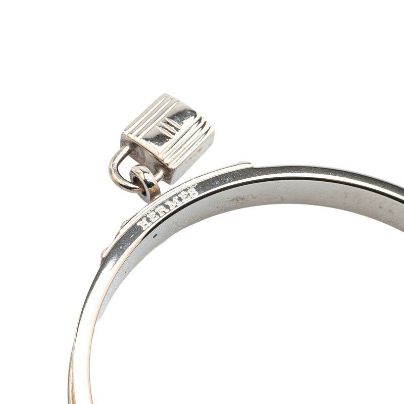 Hermes Hermes Hermes Kelly Cadena Motif Metal Leather Bracelet Metal Bangle DUTY FREE for USA Size ONE SIZE - 5 Thumbnail
