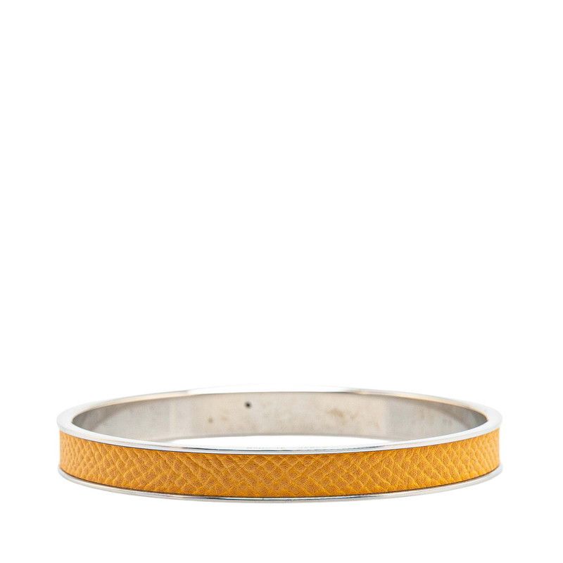 Hermes Hermes Hermes Kelly Cadena Motif Metal Leather Bracelet Metal Bangle DUTY FREE for USA Size ONE SIZE - 4 Thumbnail