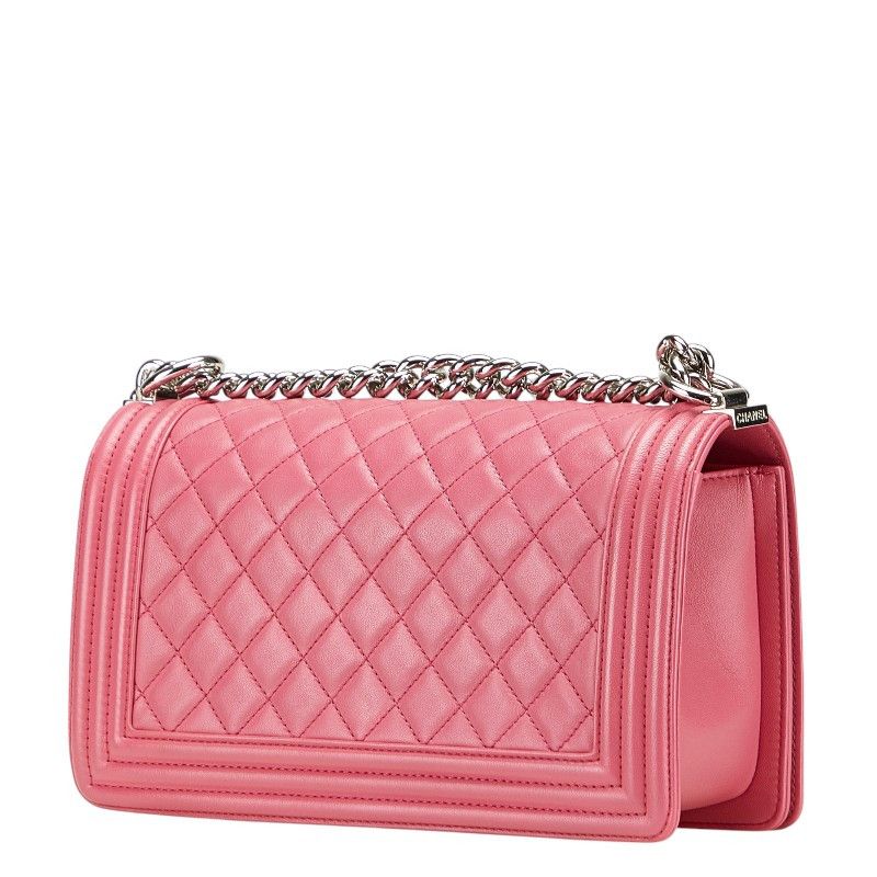Chanel Chanel Chanel Boy Chanel Lambskin Shoulder Bag Leather Shoulder Bag DUTY FREE for USA Size ONE SIZE - 2 Thumbnail