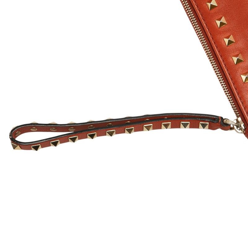 Valentino Valentino Valentino Rockstud Calfskin Clutch Bag Leather Clutch Bag DUTY FREE for USA Size ONE SIZE - 6 Thumbnail