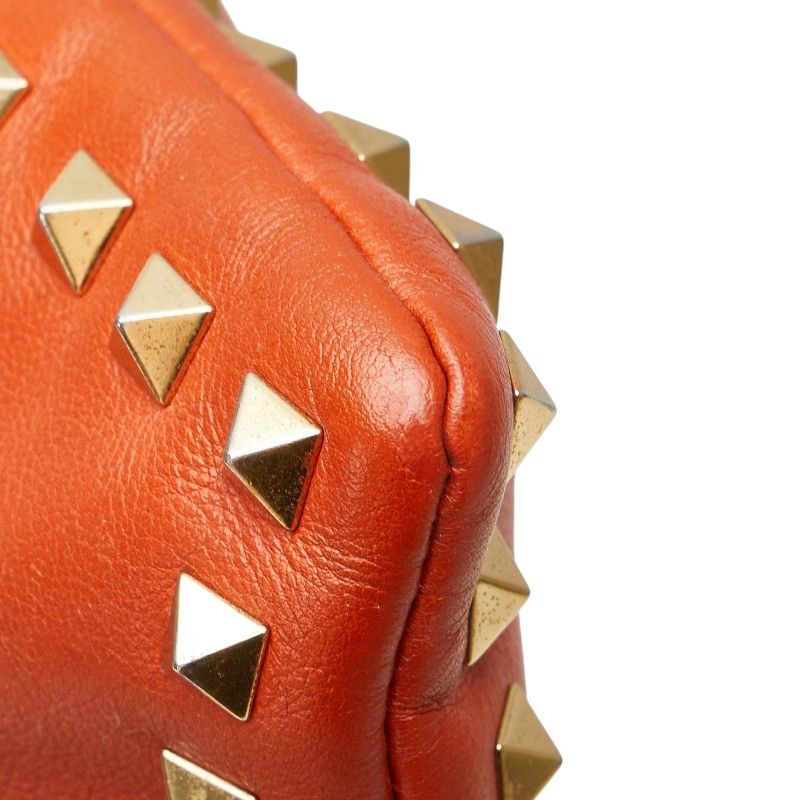 Valentino Valentino Valentino Rockstud Calfskin Clutch Bag Leather Clutch Bag DUTY FREE for USA Size ONE SIZE - 4 Thumbnail