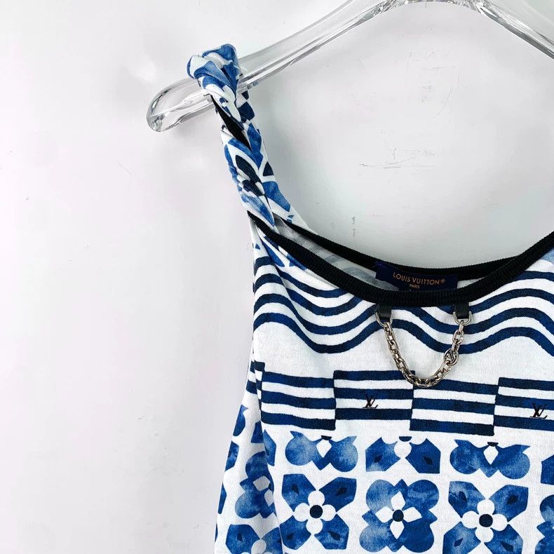 Louis Vuitton louis vuitton blue striped logo tank top-dmc Size US L / EU 52-54 / 3 - 3 Thumbnail