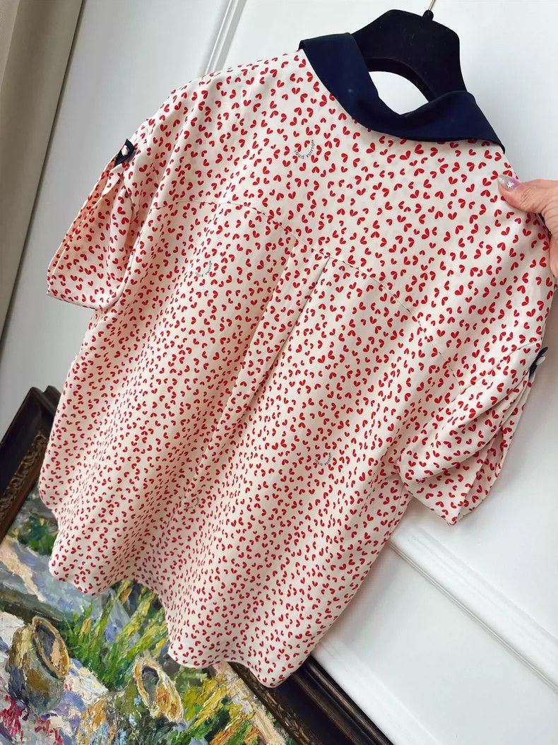 Louis Vuitton lv silk short sleeve heart pattern shirt-dmc Size US M / EU 48-50 / 2 - 3 Thumbnail