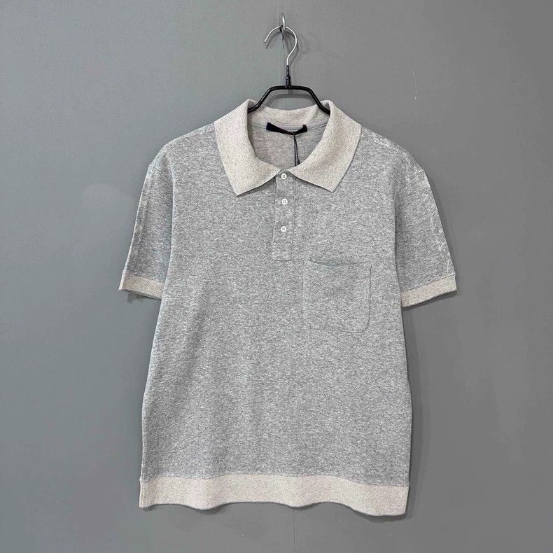 Louis Vuitton gray logo print short sleeve polo shirt-dmc Size US M / EU 48-50 / 2 - 2 Thumbnail