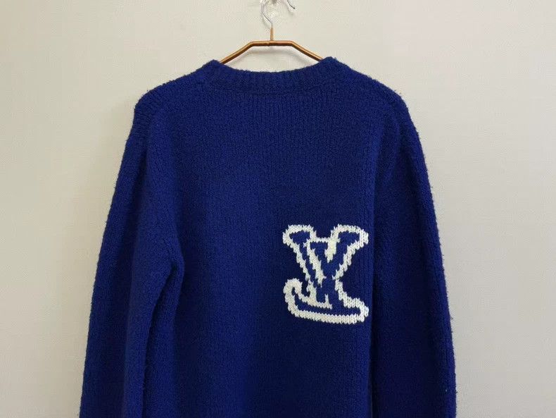 Louis Vuitton louis vuitton blue logo sweater for men-dmc Size US M / EU 48-50 / 2 - 5 Thumbnail