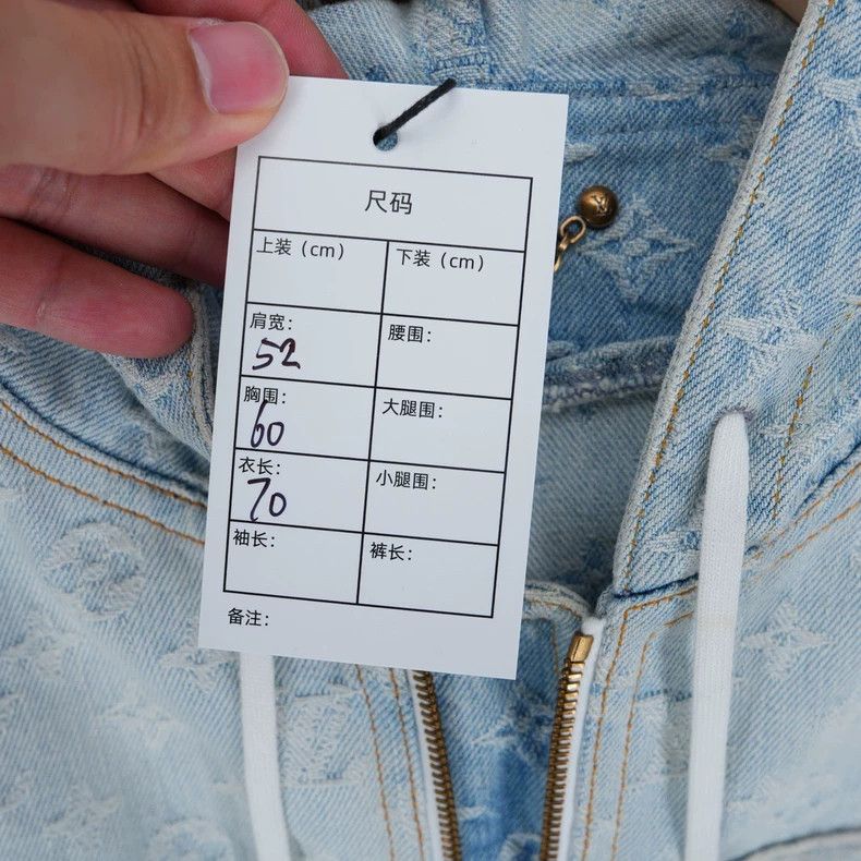 Louis Vuitton louis vuitton nba denim hoodie jacket-dmc Size US L / EU 52-54 / 3 - 6 Thumbnail