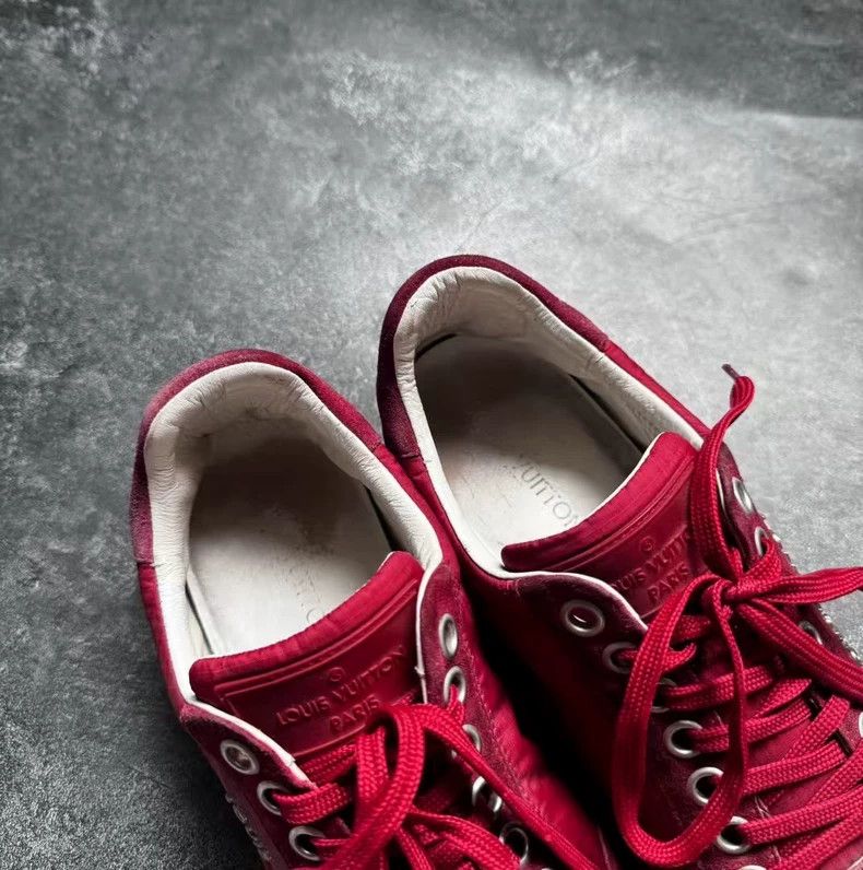 Louis Vuitton louis vuitton red running shoes uk8-dmc Size US 10 / EU 43 - 7 Thumbnail