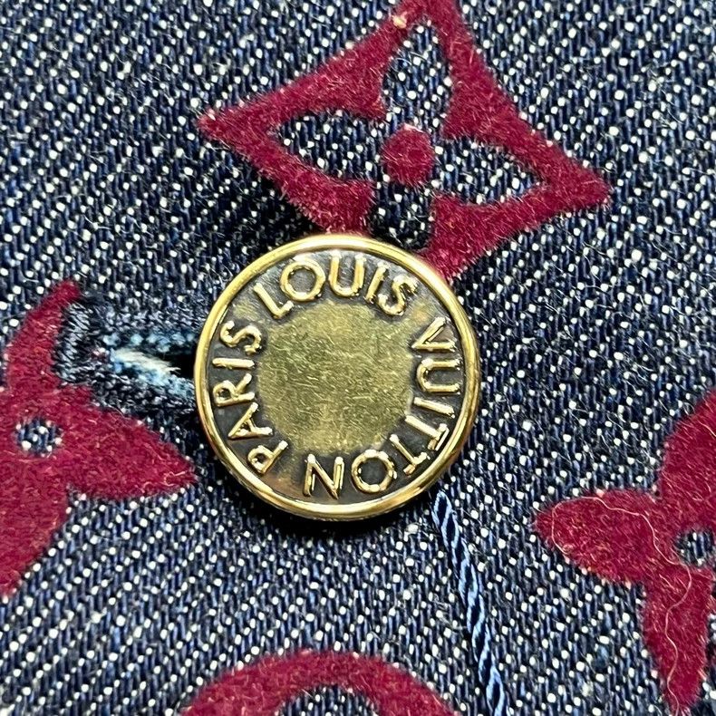 Louis Vuitton louis vuitton fw23 denim jacket with logo-dmc Size US S / EU 44-46 / 1 - 7 Thumbnail
