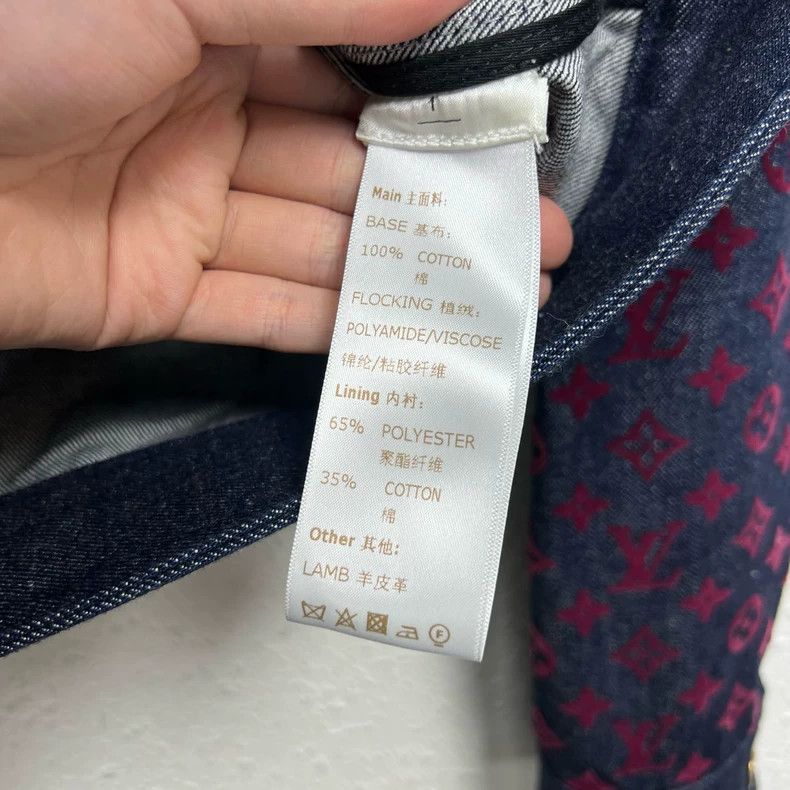 Louis Vuitton louis vuitton fw23 denim jacket with logo-dmc Size US S / EU 44-46 / 1 - 4 Thumbnail