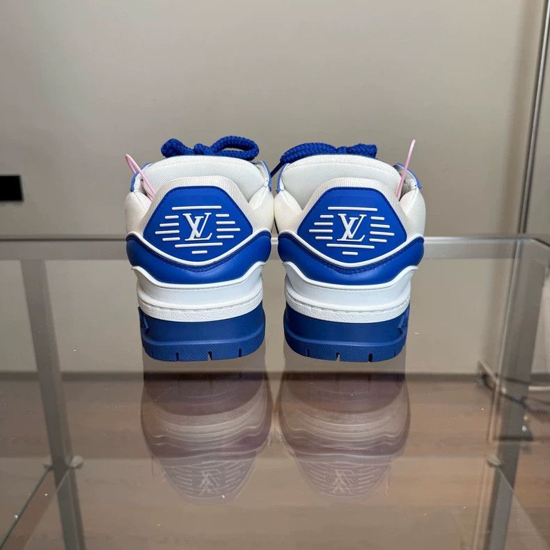 Louis Vuitton louis vuitton trainer maxi white blue-dmc Size US 8 / EU 41 - 5 Thumbnail