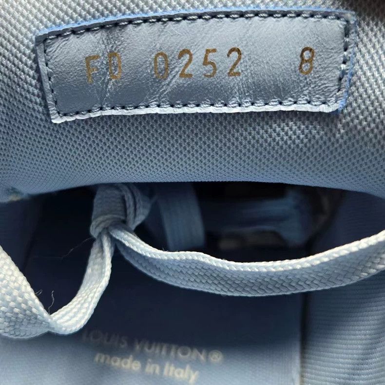 Louis Vuitton louis vuitton lv trainer sneakers in blue-dmc Size US 8 / EU 41 - 8 Thumbnail