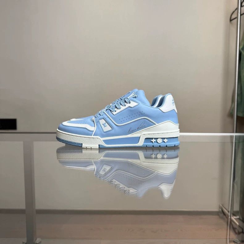 Louis Vuitton louis vuitton lv trainer sky blue sneakers-dmc Size US 9.5 / EU 42-43 - 5 Thumbnail
