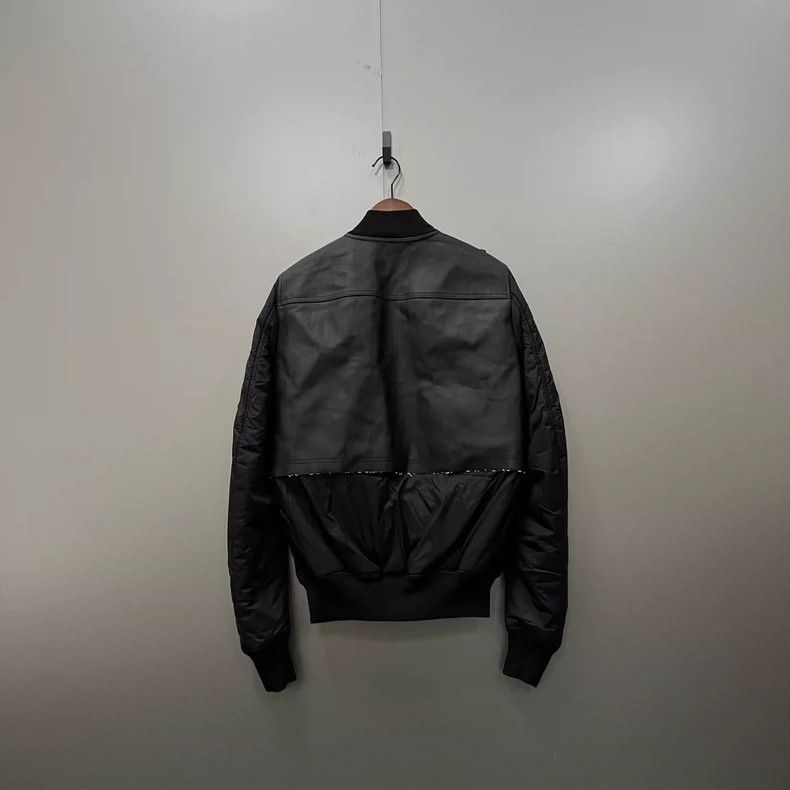 Rick Owens rick owens short black silver bomber jacket-dmc Size US M / EU 48-50 / 2 - 2 Thumbnail
