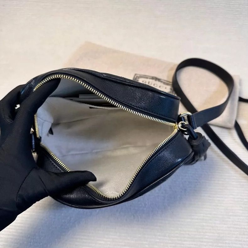 Gucci new gucci gg camera bag black leather-dmc Size ONE SIZE - 6 Thumbnail