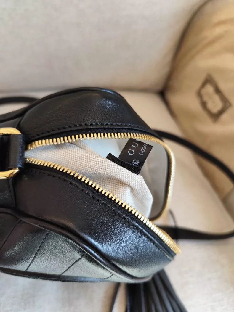 Gucci new gucci gg camera bag black leather-dmc Size ONE SIZE - 7 Thumbnail