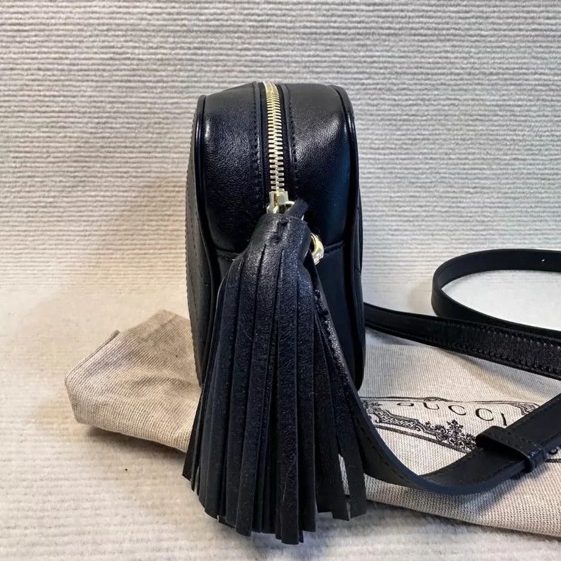 Gucci new gucci gg camera bag black leather-dmc Size ONE SIZE - 4 Thumbnail