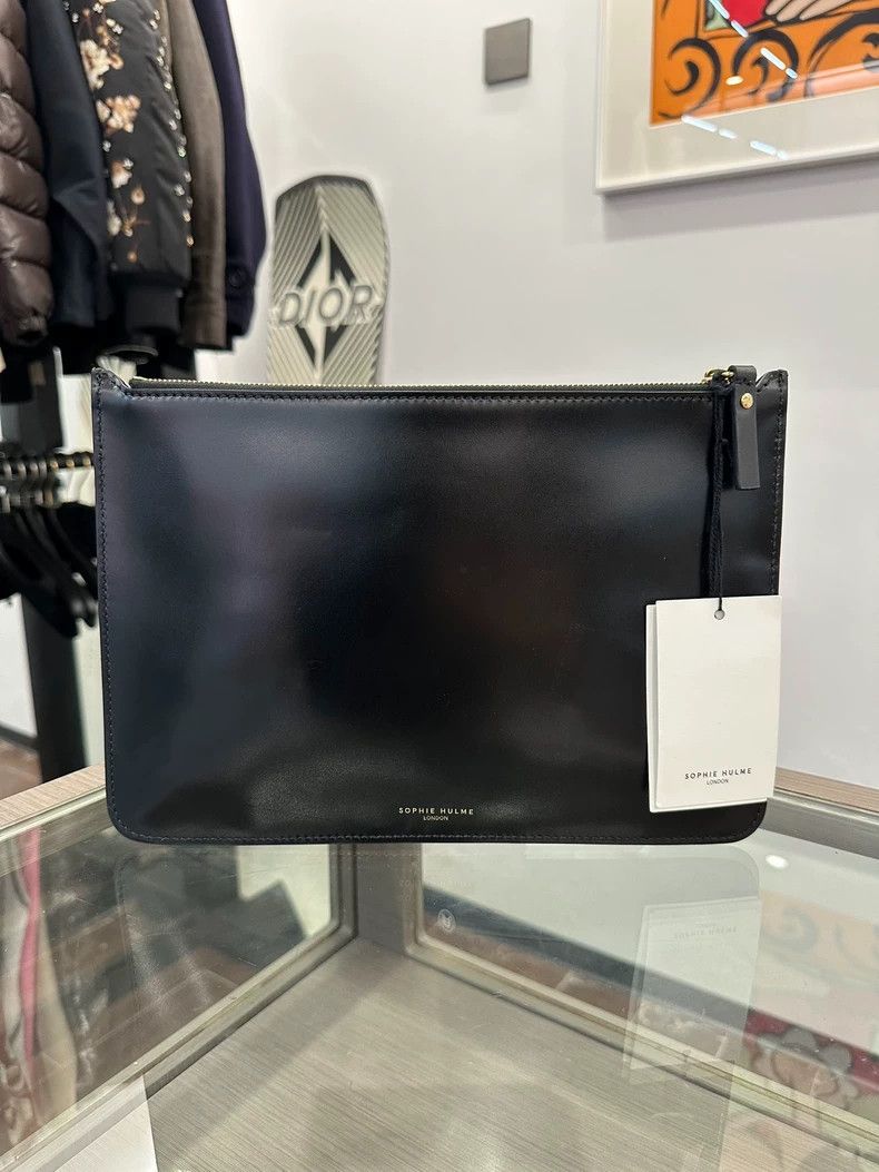 Sophie Hulme sophie hulme black clutch with colorful accents-dmc Size ONE SIZE - 2 Thumbnail