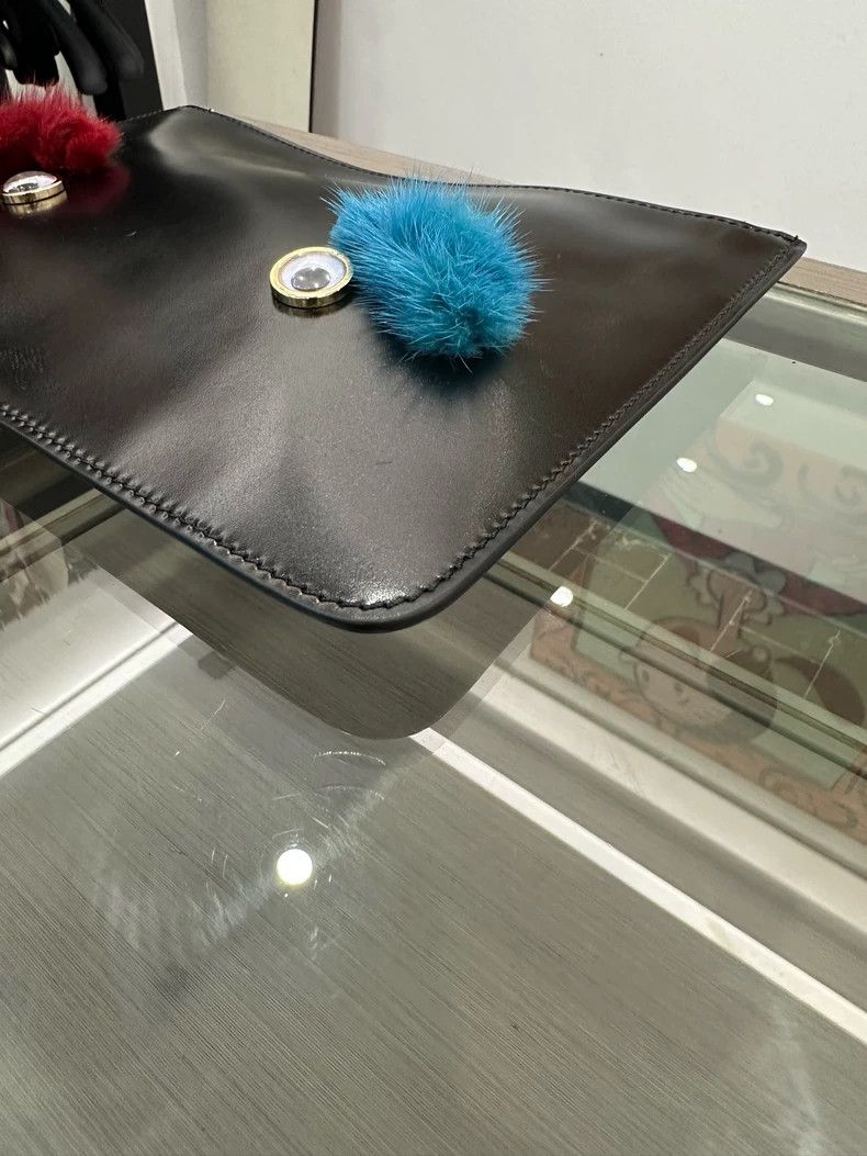 Sophie Hulme sophie hulme black clutch with colorful accents-dmc Size ONE SIZE - 7 Thumbnail