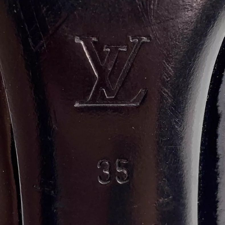 Louis Vuitton louis vuitton black glossy high heels-dmc Size US 5 / EU 37 - 7 Thumbnail