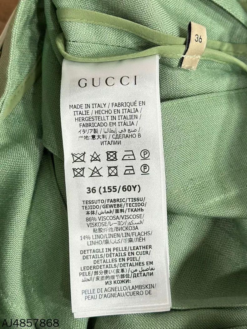 Gucci green gucci chain A-line skirt-dmc Size US 36 / EU 52 - 2 Thumbnail