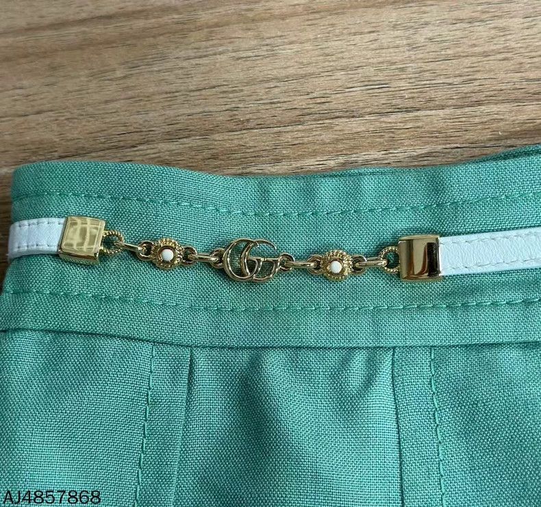 Gucci green gucci chain A-line skirt-dmc Size US 36 / EU 52 - 5 Thumbnail
