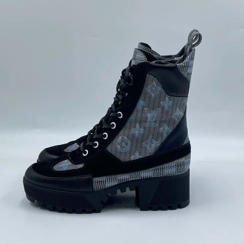 Louis Vuitton louis vuitton black dream leather boots-dmc Size US 6.5 / EU 39-40 - 5 Thumbnail