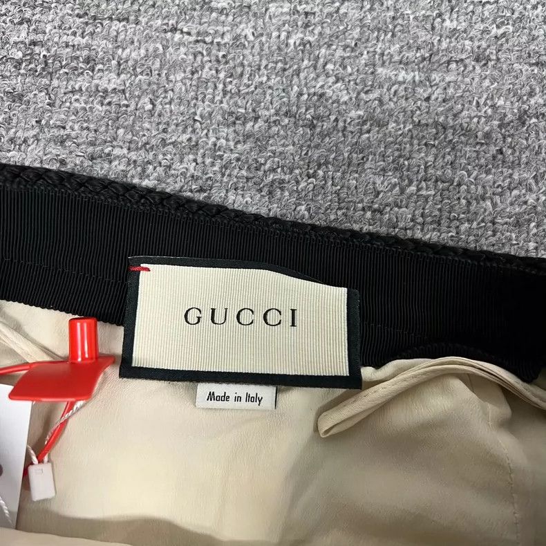 Gucci gucci wool short skirt in green and cream-dmc Size US 36 / EU 52 - 4 Thumbnail