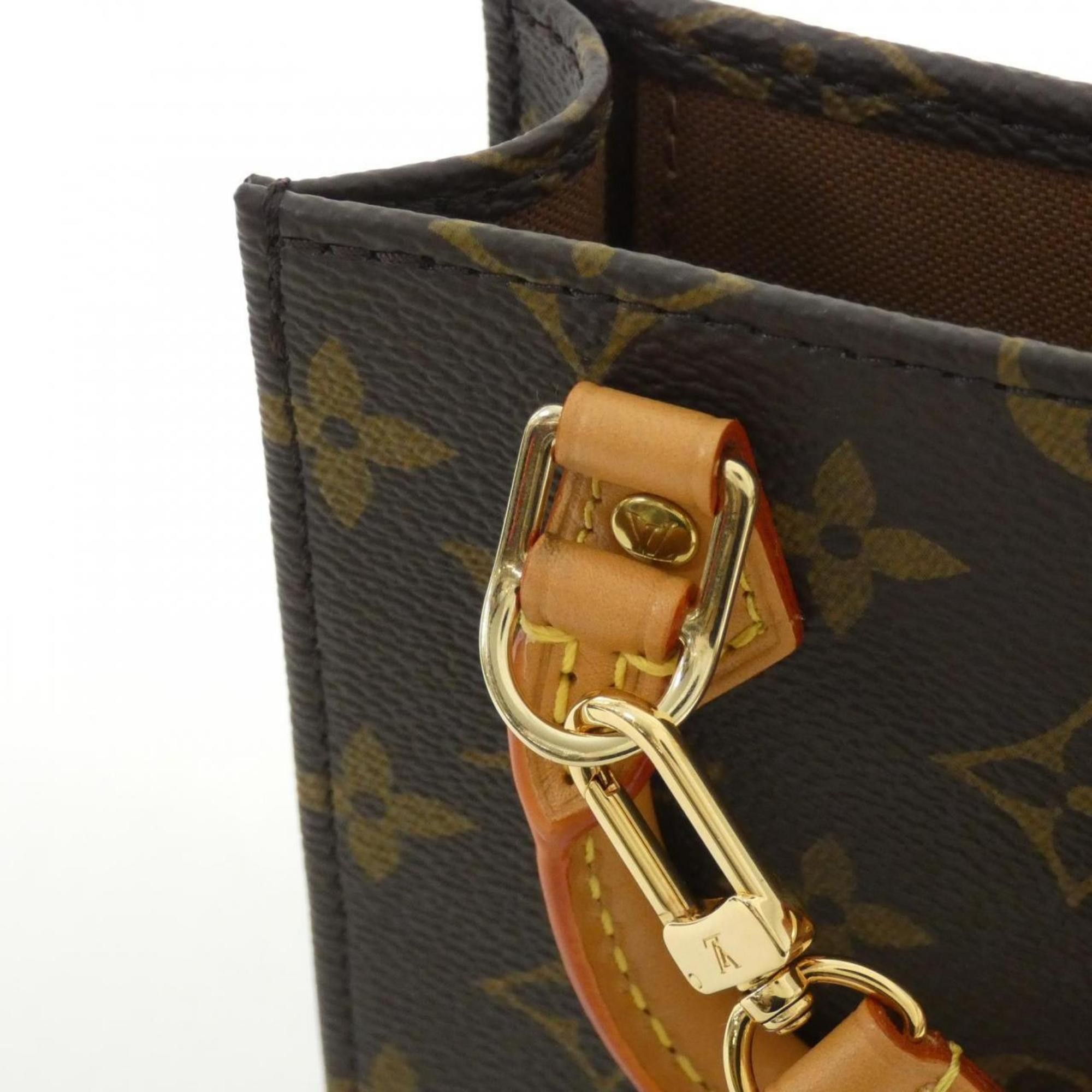 Louis Vuitton Monogram Petite Sac Plat M69442 Handbag