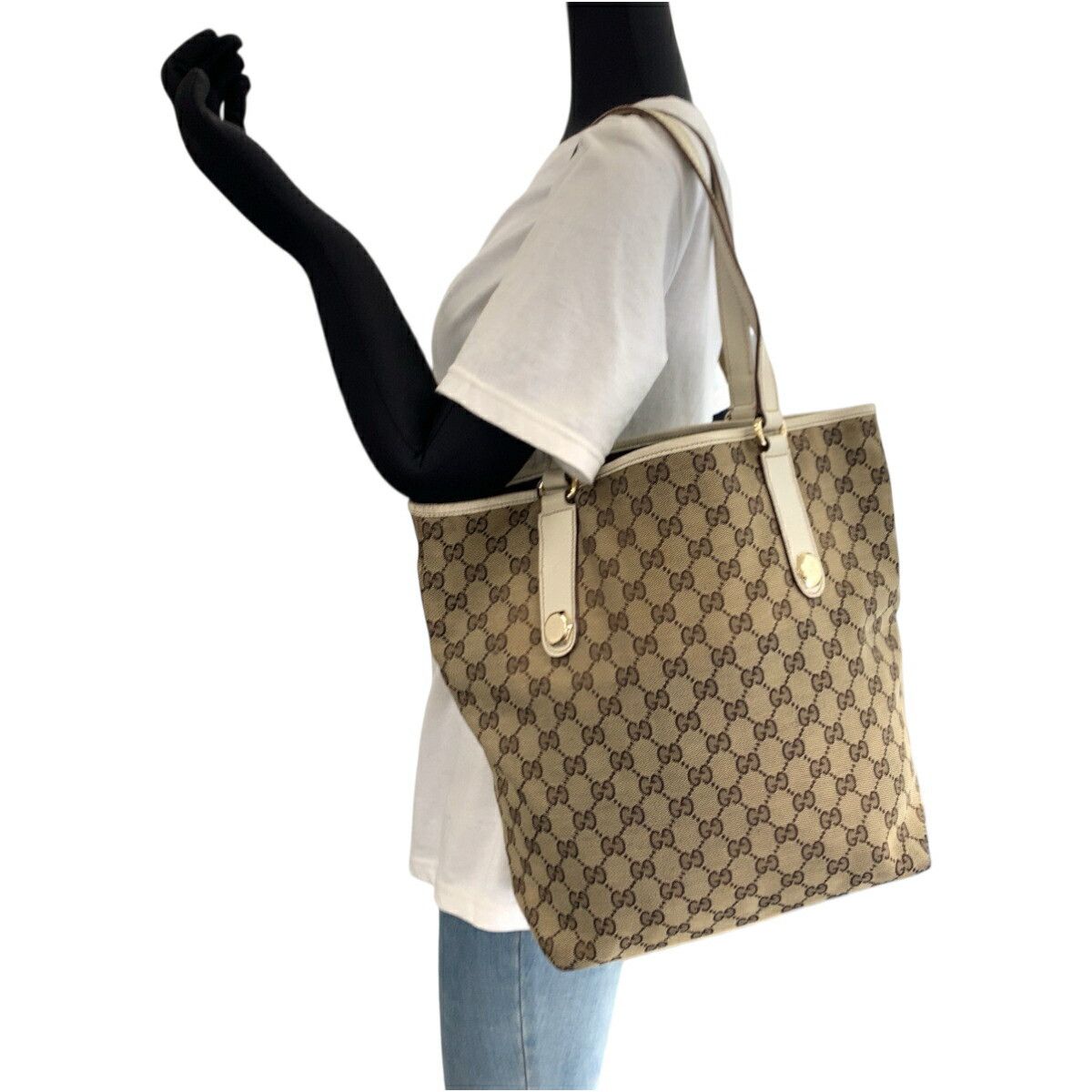 Gucci Gucci Gucci GG Canvas 2way bag Canvas Shoulder Bag 153009 DUTY FREE for USA Size ONE SIZE - 7 Thumbnail