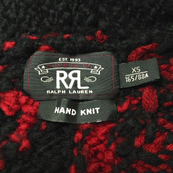 Ralph Lauren Ralph Lauren RRL HAND KNIT NATIVE SHAWL COLLAR CARDIGAN Wool Cardigan Natural Material Tops 782567487001 DUTY FREE for USA Size ONE SIZE - 3 Thumbnail
