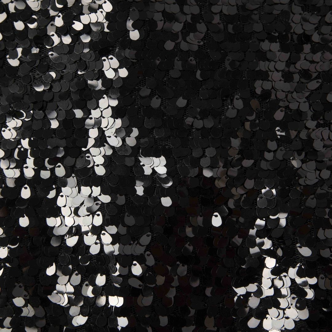 Halston Heritage Black Sequin One Shoulder Dress Size S / US 4 / IT 40 - 3 Thumbnail