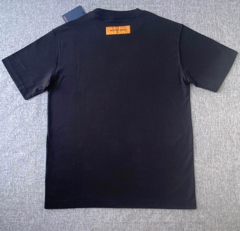 Louis Vuitton louis vuitton black embroidered t-shirt size m-dmc Size US M / EU 48-50 / 2 - 2 Thumbnail