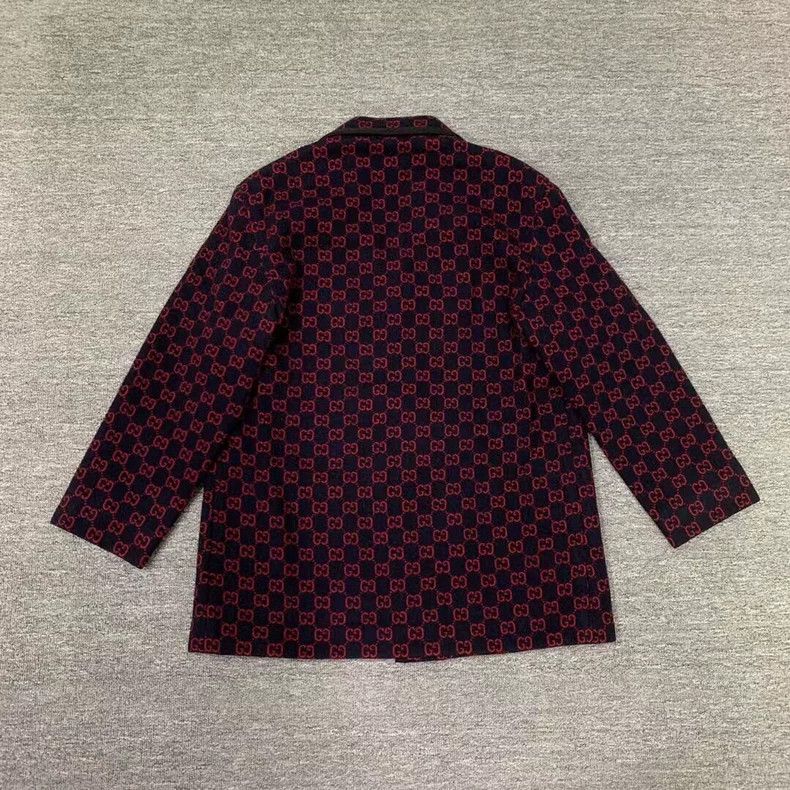 Gucci gucci double g print coat in new condition-dmc Size US L / EU 52-54 / 3 - 2 Thumbnail