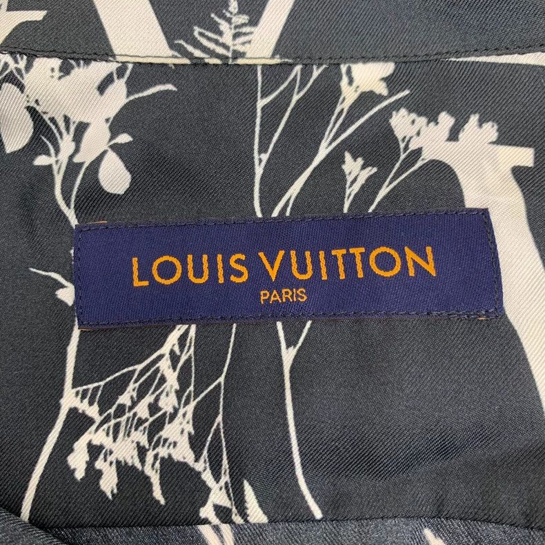Louis Vuitton louis vuitton black floral logo print shirt-dmc Size US XL / EU 56 / 4 - 5 Thumbnail