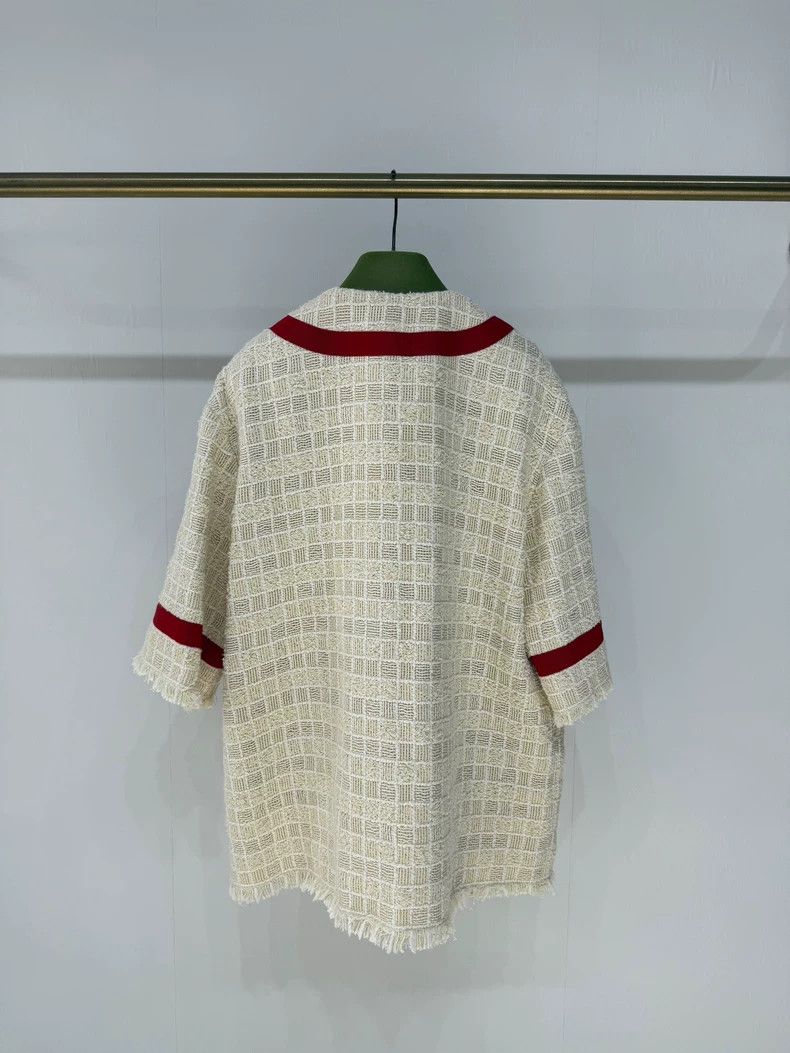Gucci beige and red tweed Gucci jacket-dmc Size US M / EU 48-50 / 2 - 2 Thumbnail