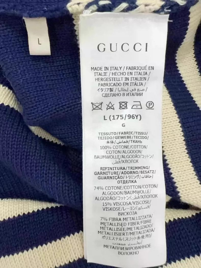 Gucci gucci striped anchor tank top in navy-dmc Size US L / EU 52-54 / 3 - 4 Thumbnail