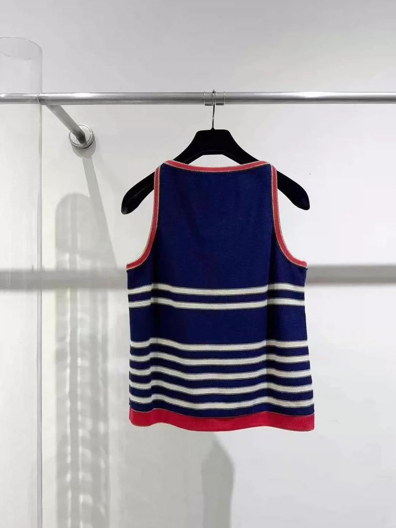 Gucci gucci striped anchor tank top in navy-dmc Size US L / EU 52-54 / 3 - 2 Thumbnail