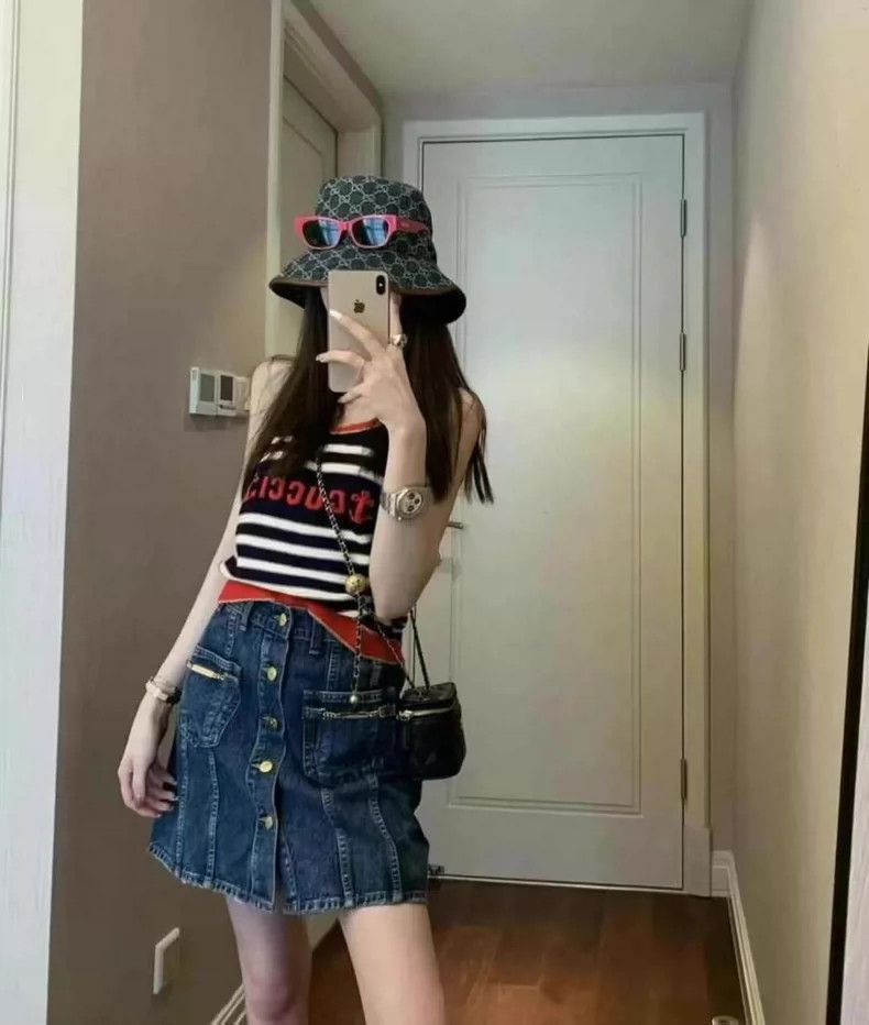 Gucci gucci striped anchor tank top in navy-dmc Size US L / EU 52-54 / 3 - 5 Thumbnail