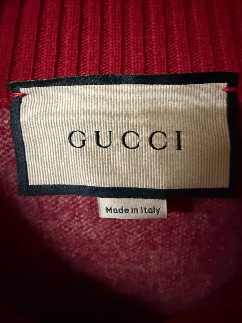 Gucci gucci red logo wool jacket size medium-dmc Size US M / EU 48-50 / 2 - 3 Thumbnail