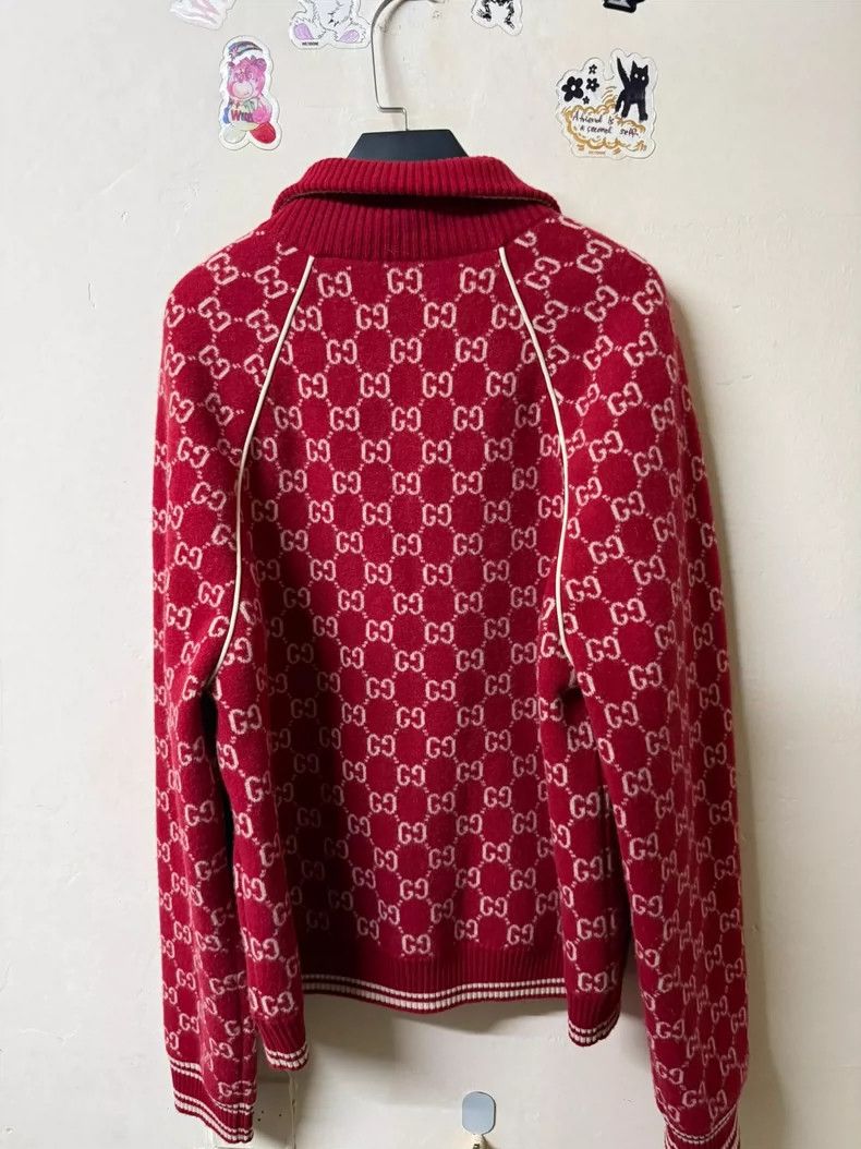Gucci gucci red logo wool jacket size medium-dmc Size US M / EU 48-50 / 2 - 2 Thumbnail