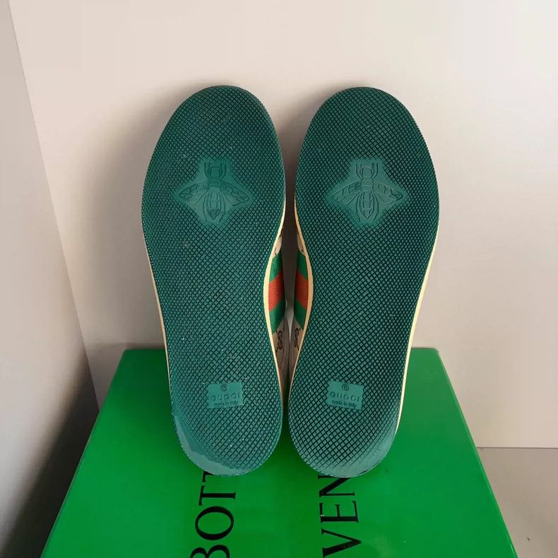 Gucci gucci screener leather low-top sneakers green-dmc Size US 9 / EU 42 - 6 Thumbnail