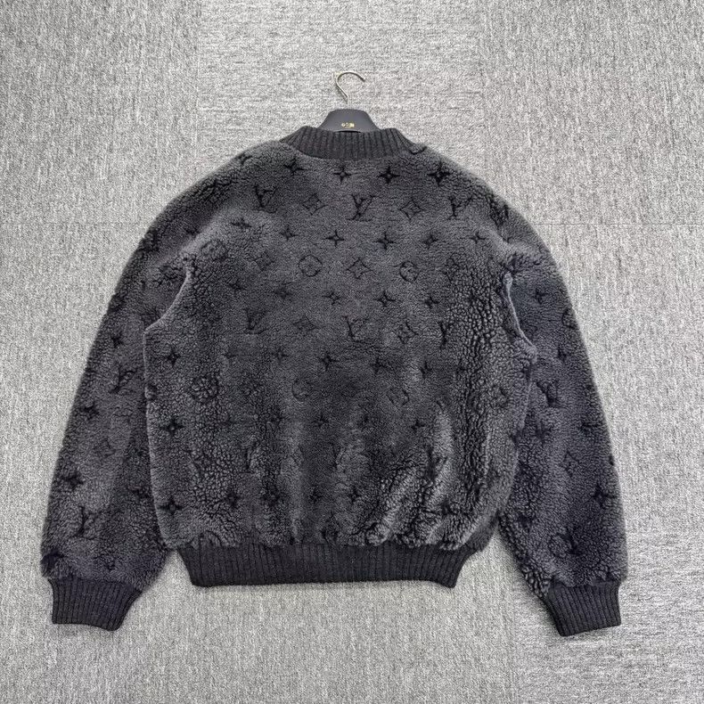 Louis Vuitton louis vuitton black fleece knit sweater-dmc Size US M / EU 48-50 / 2 - 2 Thumbnail