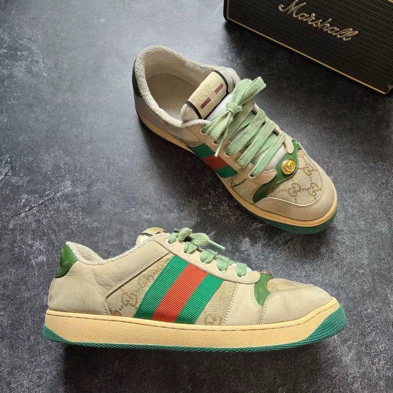 Gucci gucci distressed print sneakers size 7.5-dmc Size US 7.5 / EU 40-41 - 3 Thumbnail