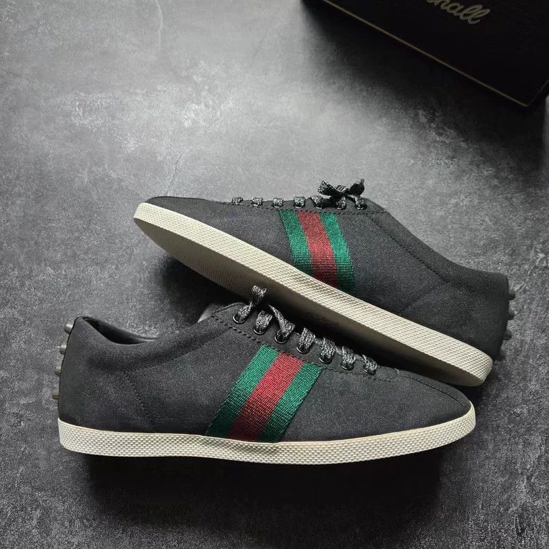 Gucci gucci black and gray sparkle stud shoes-dmc Size US 8 / EU 41 - 4 Thumbnail